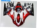 Fairings 2003 2004 YZF R6 / 2006-09 R6SキャンディレッドブラックABSインジェクションフェアリングキットに適しています Fit for 2003 2004 YZF R6 / 2006-09 R6S Candy Red Black ABS Injection Fairing Kit