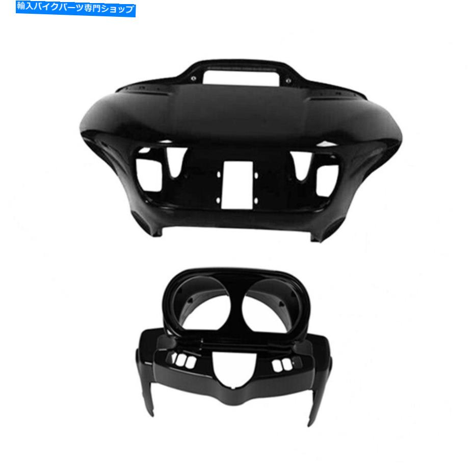 Fairings ハーレーロードグライド2015-22に適した黒い内側のフェアリングインストルメントハウジング B..