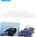 Windshields 6.8 "ハーレーツーリンググライド2014-20に適したオートバイのフロントガラスフロントガラスフィット 6.8" Clear Motorcycle Windscreen Windshield Fit For Harley Touring Glide 2014-20