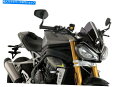 Windshields プイグスクリーンネイキッドN.G. Sport Triumph Speed Triple Rs 2021 Dark Smoke PUIG SCREEN NAKED N.G. SPORT TRIUMPH SPEED TRIPLE RS 2021 DARK SMOKE(2)