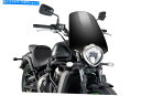 Windshields プイグスクリーンネイキッドN.G.ツーリング川崎バルカンS 15-22ブラック PUIG SCREEN NAKED N.G. TOURING KAWASAKI VULCAN S 15-22 BLACK