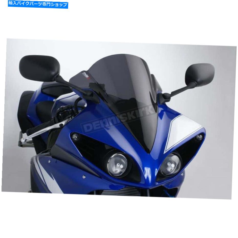 Windshields プイグハイテクパーツダークスモークレーシングフロントガラス-4935f Puig Hi-Tech Parts ..