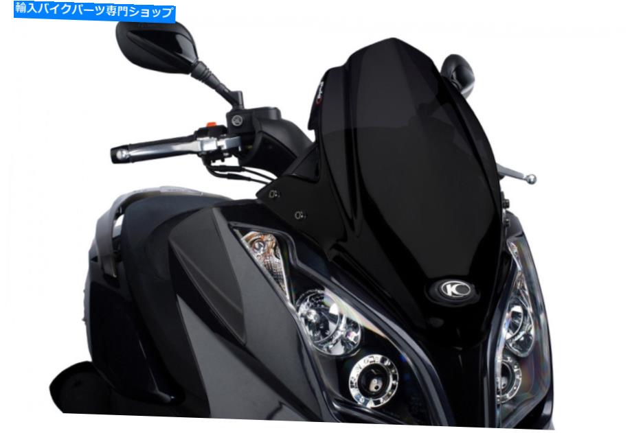 Windshields プイグスクリーンV-Tech Line Sport Kymco X-Town 300 16-20 Black PUIG SCREEN V-TECH LINE SPORT KYMCO X-TOWN 300 16-20 BLACK