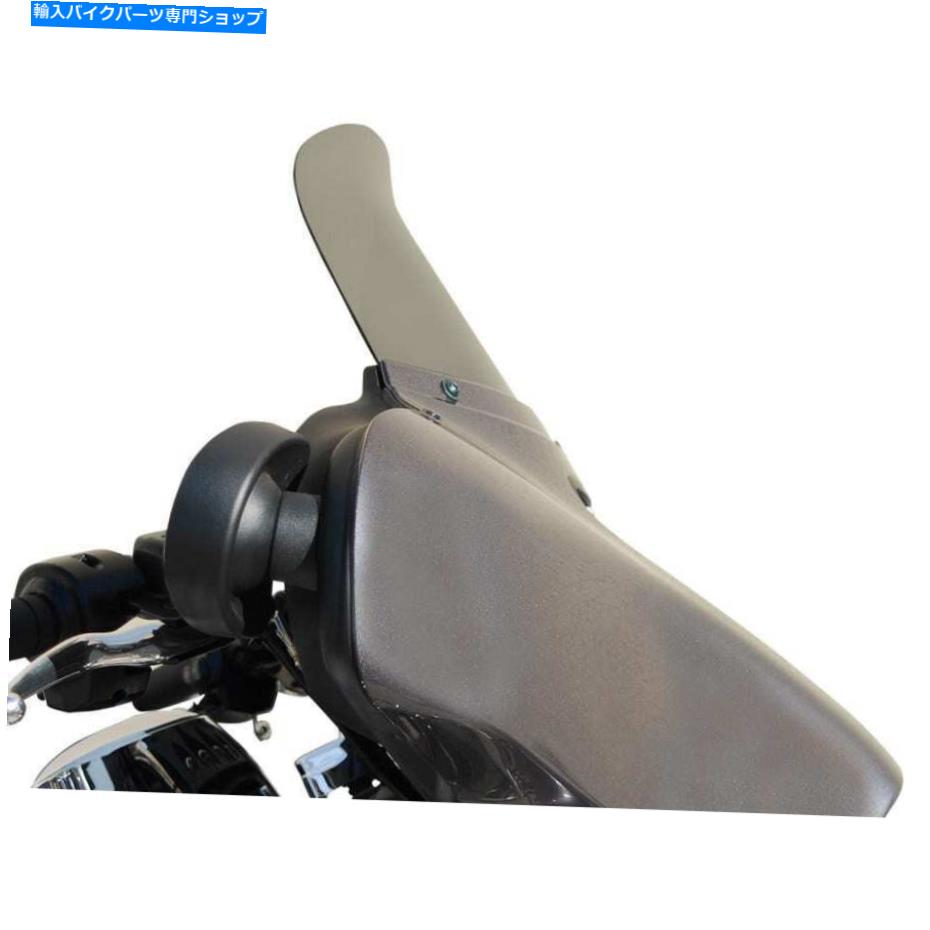 Windshields 風のベスト9 "ハーレーバットウィングFLH/T 14-20のダークスモークフリップデザインフロン..