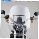 Windshields ナショナルサイクルスパルタンクリアQR 17 ハーレーダビッドソンXL N21302のフロントガラス National Cycle Spartan Clear QR 17 Windshield for Harley-Davidson XL N21302