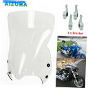 Windshields スズキ大通りM109R M50用のオートバイのフロントガラスデフレクターを透明 Clear Motorcycle Windshield Windscreen Deflector For Suzuki Boulevard M109R M50(2)