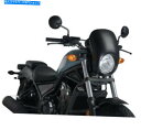 Windshields カスタムACCESアナーキーセミフェアリングブラックフロントガラスカップ0004N Custom Acces Anarchy Semi-Fairing Black windshield CUP0004N