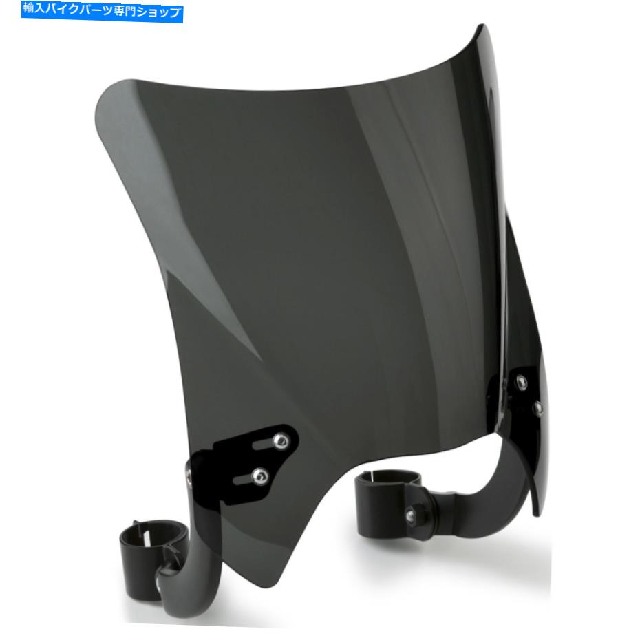 Windshields ナショナルサイクルモホークフロントガラスダークチントブラックハードウェア44-51mm OD N2841-002 NATIONAL CYCLE Mohawk Windshield Dark Tint Black Hardware 44-51mm OD N2841-002