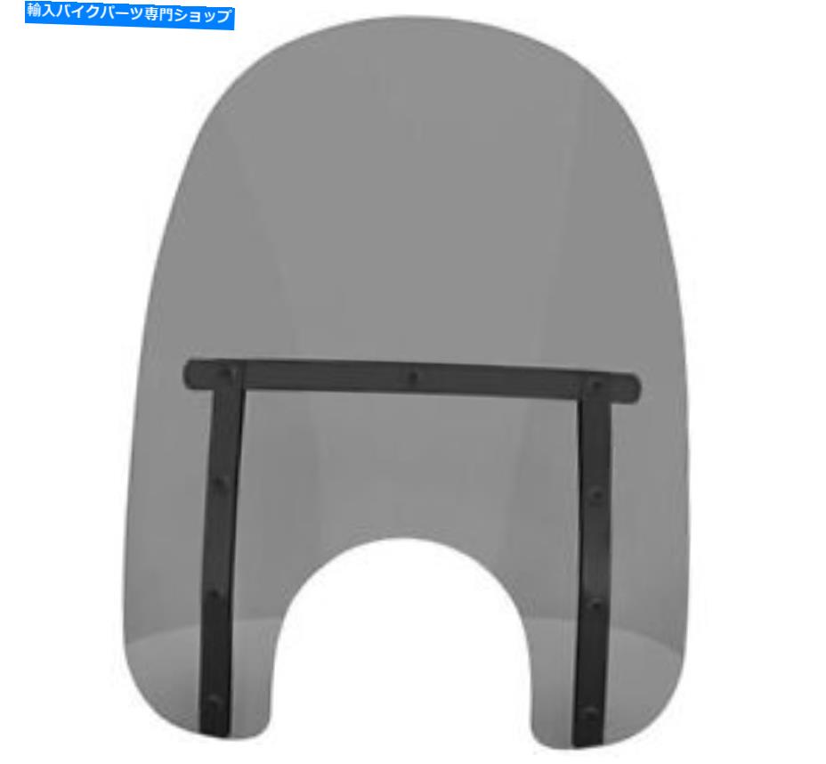 Windshields メンフィスシェードスリムフロントガラスブラックスモーク17 "w/7"カットアウトmeb42112 M..