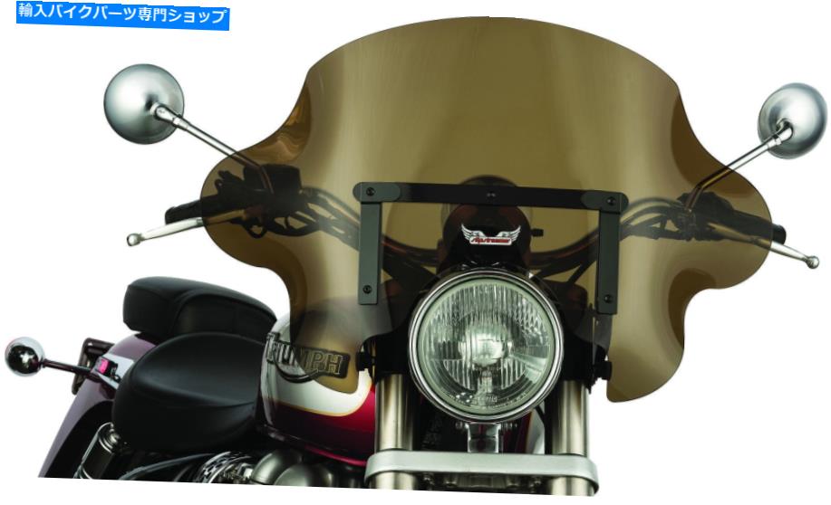 Windshields SlipsTreamer SS-34ユニバーサルマウントシステムSS-34-DSQBを備えたファントムフロントガラス Slipstreamer SS-34 Phantom Windshield with Universal Mount System SS-34-DSQB