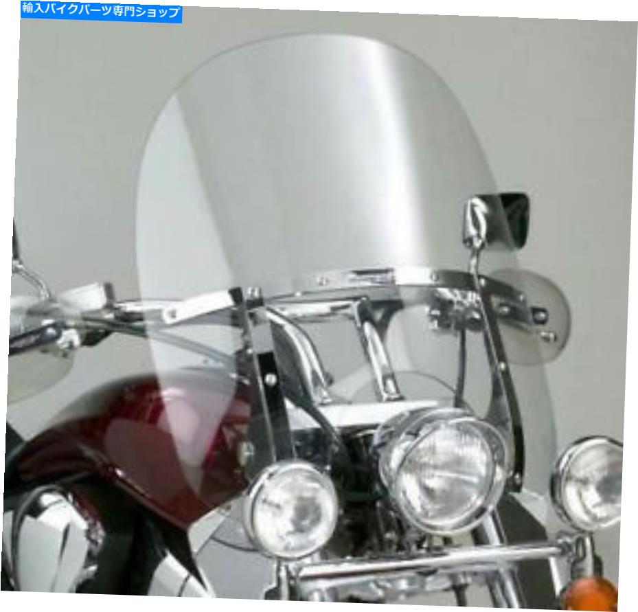 Windshields VT1300ۥƥ꡼̥Сå֥졼2åץեȥ饹+֥å VT1300 Honda Stateline Sabre Switchblade 2-up Windshield+Chrome Installation kit