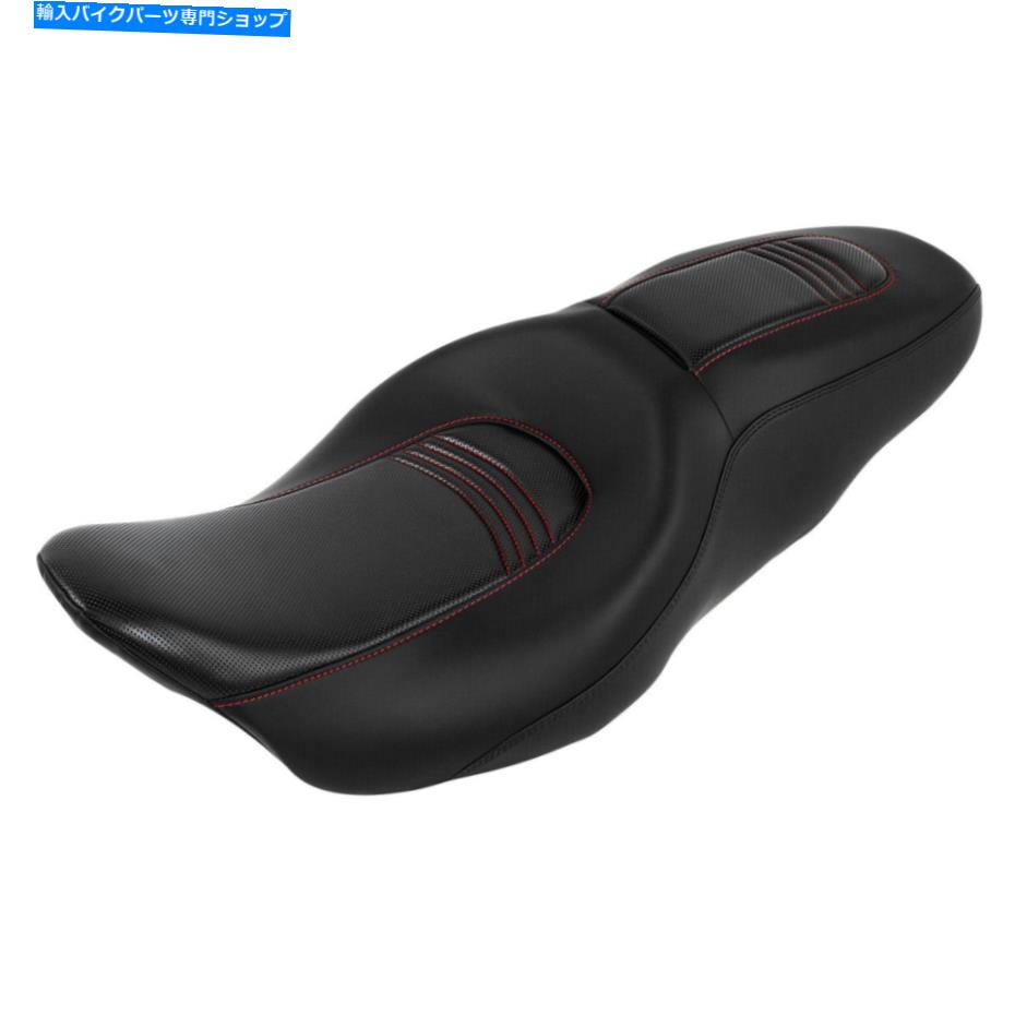 Seats ハーレーエレクトラロードキンググライド2009-2022ブラックに適したドライバーと助手席 Driver & Passenger Seat Fit For Harley Electra Road King Glide 2009-2022 Black