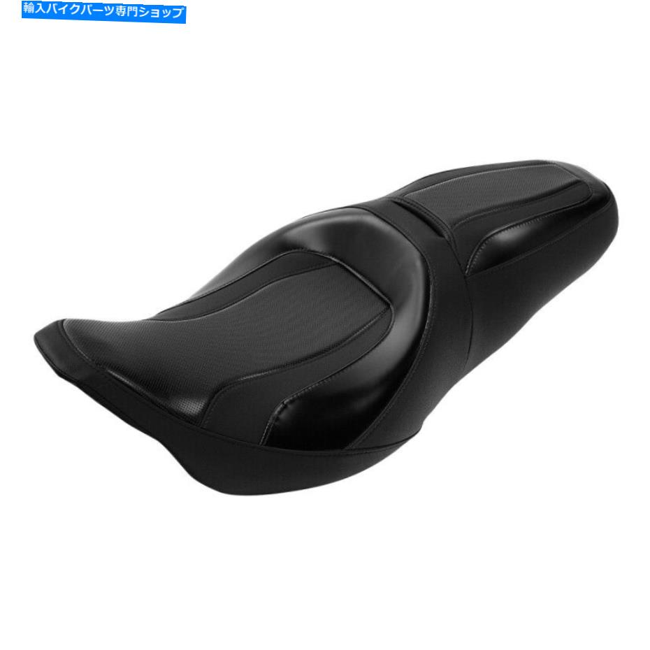 Seats ハーレーツーリングストリートエレクトラグライドにフィットするブラックドライバーの助手席09-2022 Black Driver Passenger Seat Fit For Harley Touring Street Electra Glide 09-2022
