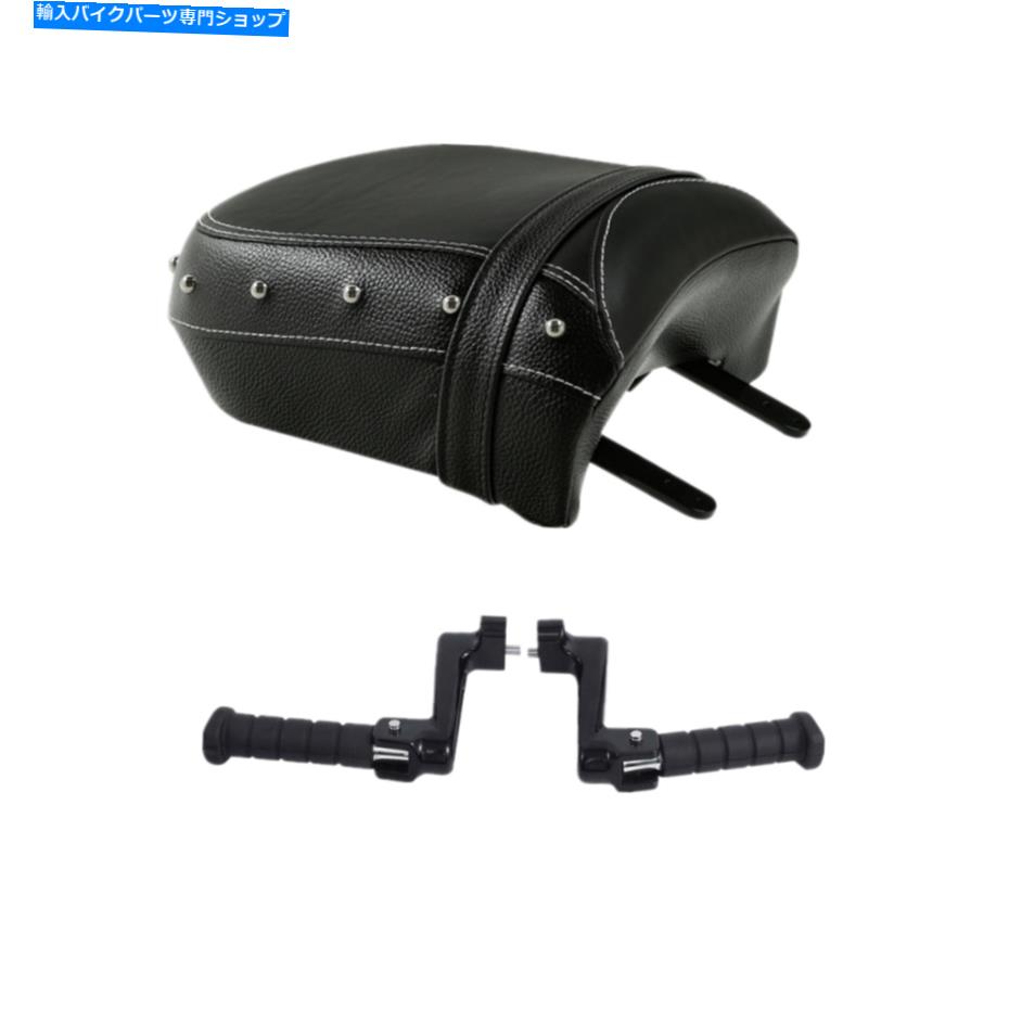 Seats ɤΥե饷å14-18 USŬեåȥڥޥդ֥åꥢ Black Rear Passenger Seat w/ Footpeg Mount Fit For Indian Chief Classic 14-18 US