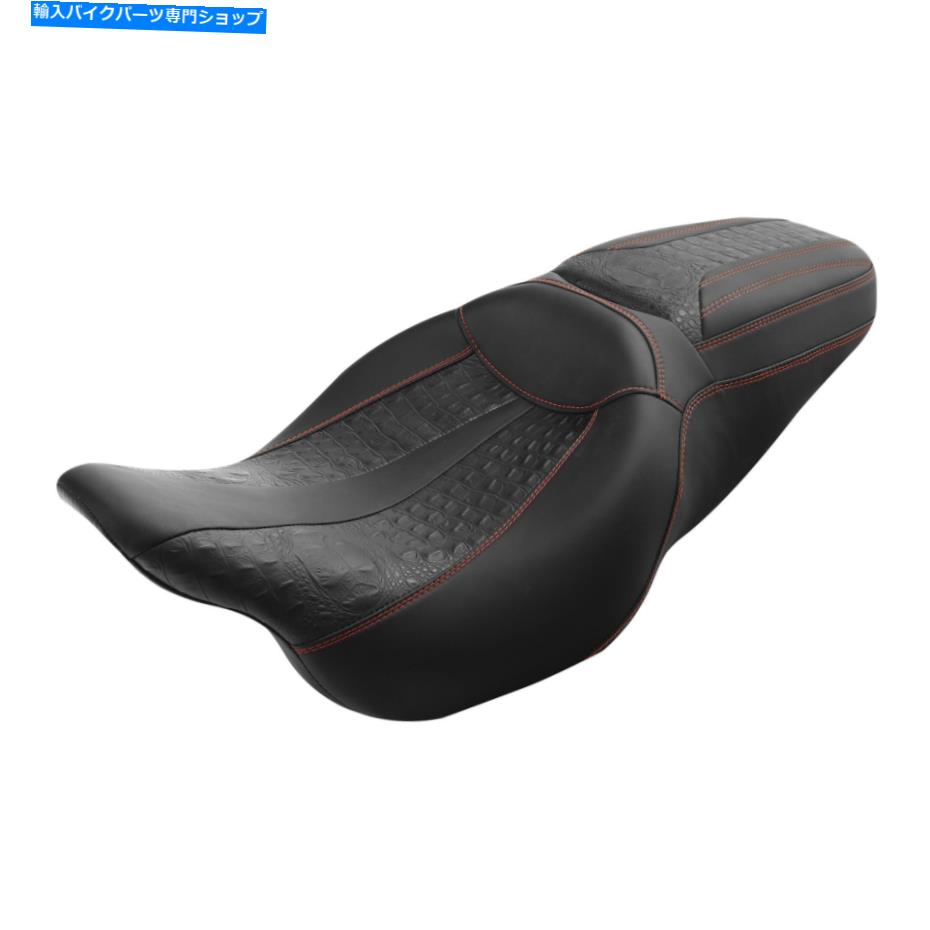Seats ハーレーツーリングストリートグライド2009-2022に適したドライバーライダーの乗客2アップシート Driver Rider Passenger Two-up Seat Fit For Harley Touring Street Glide 2009-2022