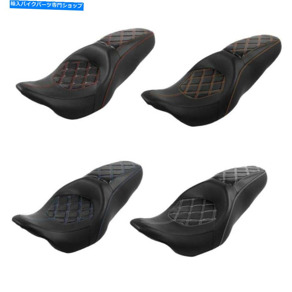 Seats ハーレーツーリングロードキングストリートグライド2009-laterに適したドライバーの助手席 Driver Passenger Seat Fit For Harley Touring Road King Street Glide 2009-later