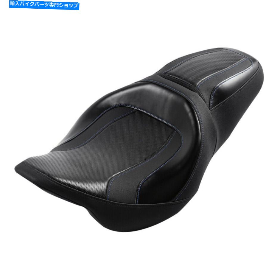 Seats ハーレーツーリングロードキンググライド2009-2021 21に適したブラックドライバーの助手席 Black Driver Passenger Seat Fit For Harley Touring Road King Glide 2009-2021 21