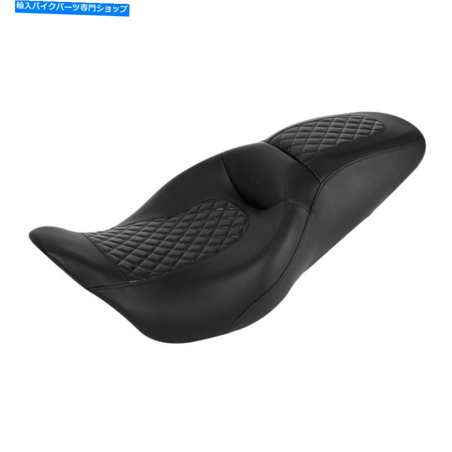 Seats ハーレーツーリングストリートロードグライドキングに適したドライバーの助手席 Driver Passenger Seat Fit For Harley Touring Street Road Glide King 09-Up Black