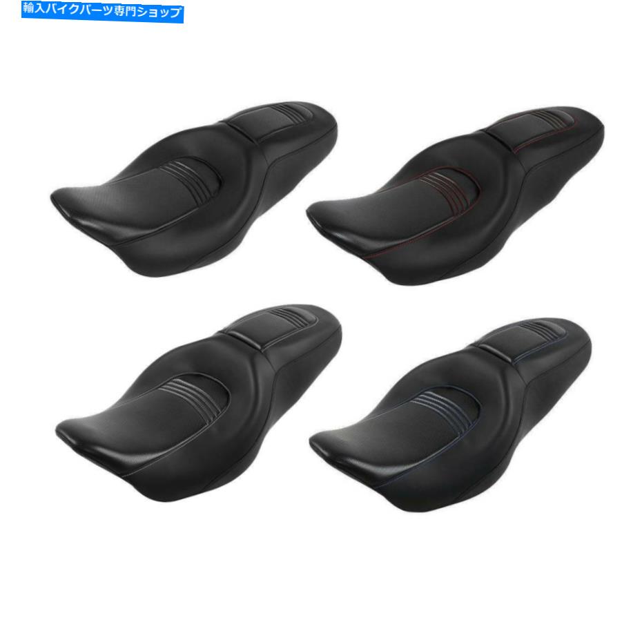 Seats ハーレーツーリングロードキングストリートグライドにフィットする2つのドライバーの乗客シート09-22 Two Up Driver Passenger Seat Fit For Harley Touring Road King Street Glide 09-22