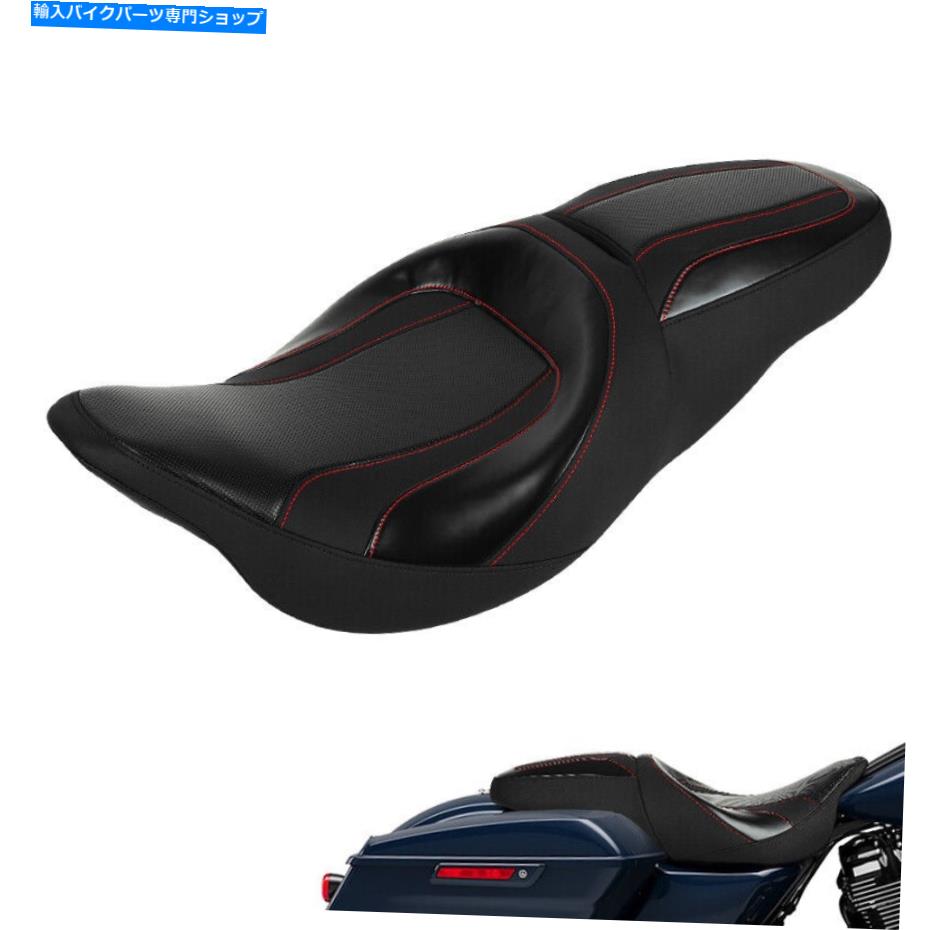 Seats ハーレーツーリングエレクトラグライドストリートグライドに適したドライバーの助手席 Driver Passenger Seat Fit For Harley Touring Electra Glide Street Glide 09-21