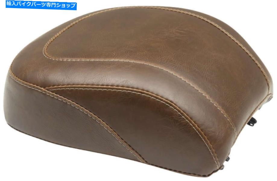 Seats ムスタングワイドトリッパーの旅客席HDファットボーイ107 2018-2021の滑らかな茶色 Mustang Wide Tripper Passenger Seat Smooth Brown For HD Fat Boy 107 2018-2021