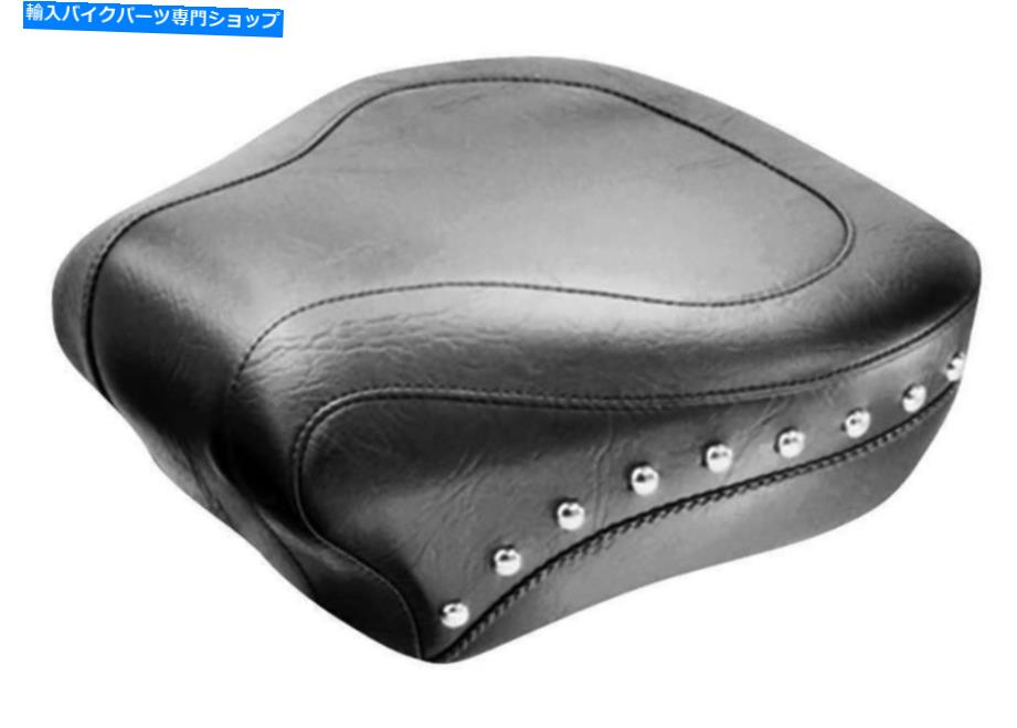 Seats マスタングワイドツアースタッドレアシートのみのハーレーダビッドソンソフトアイルSTDリアティール Mustang Wide Touring Studded Rear Seat ONLY Harley-Davidson Softail Std Rear Tir