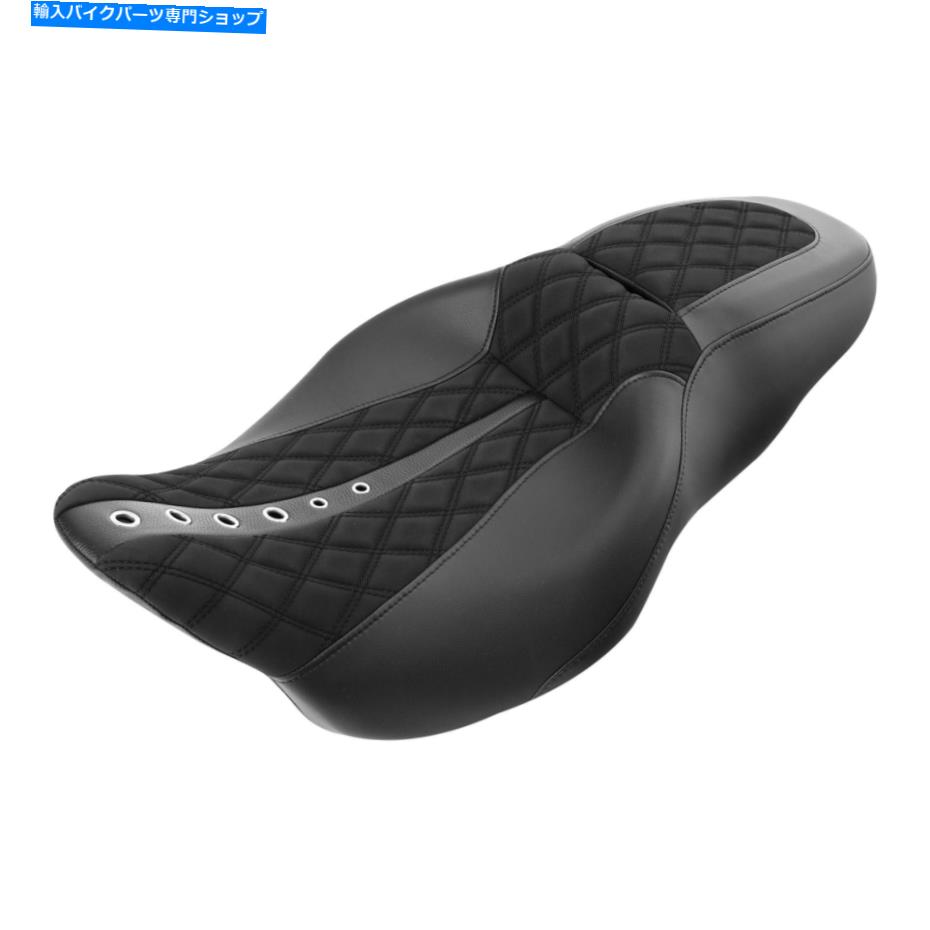 Seats ハーレーツーリングストリートグライドロードキングにフィットする2つのドライバーの乗客席 Two Up Driver Passenger Seat Fit For Harley Touring Street Glide Road King 09-Up