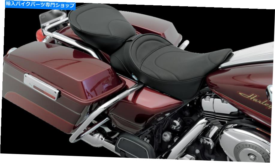 Seats ドラッグスペシャリティソロリア/ピリオンシートワイド - マイルドステッチ Drag Specialties Solo Rear/Pillion Seat Wide - Mild Stitch