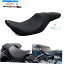 Seats ݡåեȥå󥯥ϡ졼ġ󥰥ɥ󥰤ΤΥ֥å2åץȥå Black 2-Up Seat Cushion For Paul Yaffe Stretched Tank Harley Touring Road King