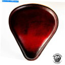 Seats ボブバーチョッパーカスタムソロシート「ドロップ」ヴィンテージレッドサイズXS/4 Bobber Chopper Custom Solo Seat "Drop" vintage red size XS/4