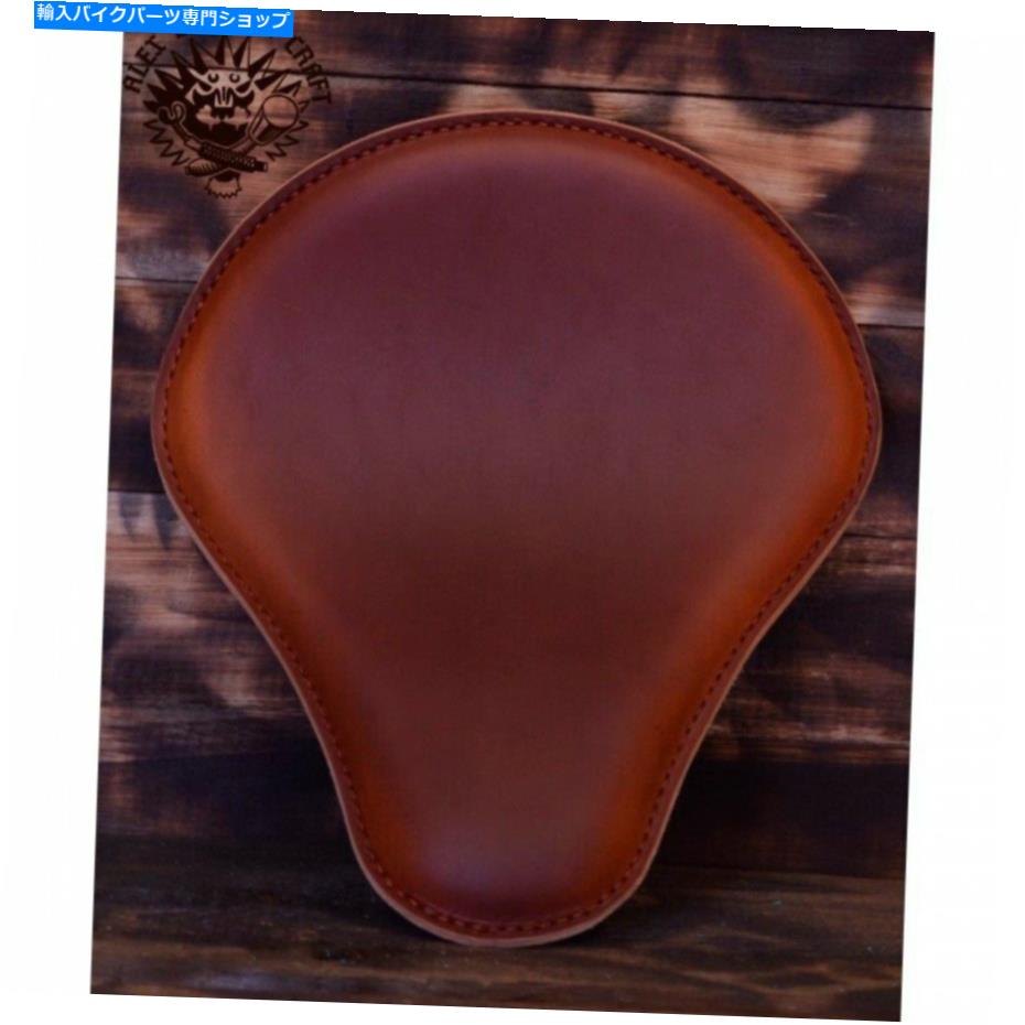 Seats ボブバーチョッパーカスタムレザーハンドメイドソロシート「茶色」サイズXS/2 Bobber Chopper Custom leather handmade Solo Seat 