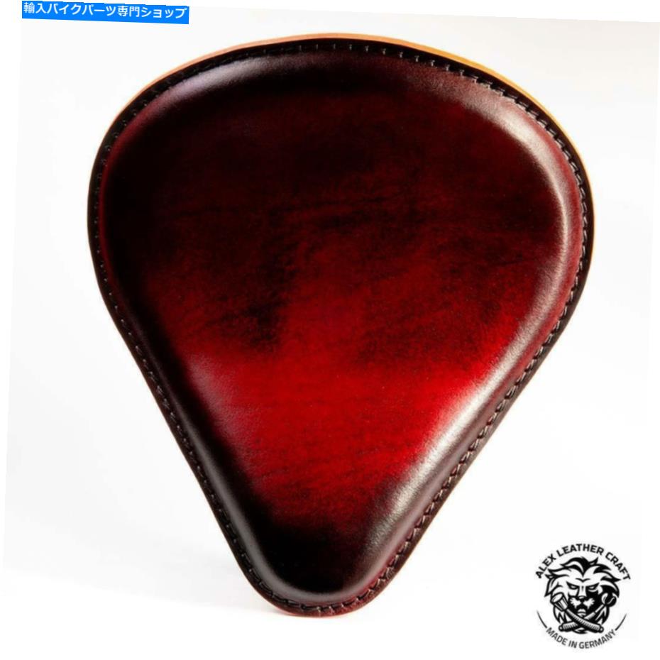 Seats ボブバーチョッパーカスタムソロシート「ドロップ」ヴィンテージレッドサイズs/1 Bobber Chopper Custom Solo Seat 