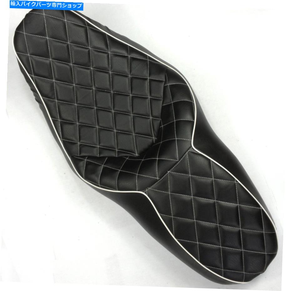 Seats 真新しいドライバーの乗客ダイヤモンドステッチシートレザー+ハーレーFLHXのフォーム Brand New Driver Passenger Diamond Stitch Seat leather+ foam For Harley FLHX