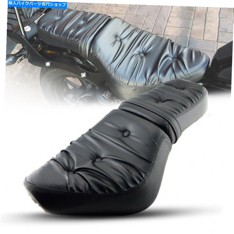 Seats Honda Rebel CMX 250 300 500 17-2022のブラックロング交換ダブルデュアルシート Black Long Replacement Double Dual Seat For Honda Rebel CMX 250 300 500 17-2022