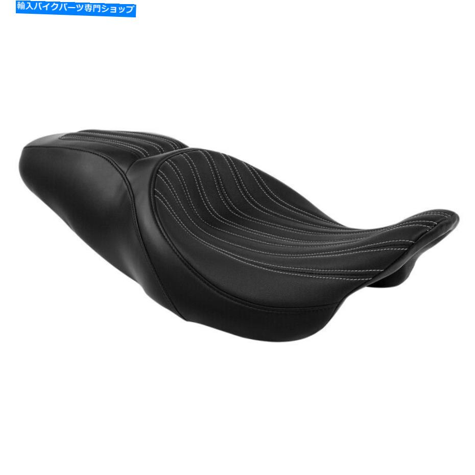 Seats ハーレーロードキングストリートグライド2009-2022 20に適したブラックドライバーと助手席 Black Driver & Passenger Seat Fit For Harley Road King Street Glide 2009-2022 20