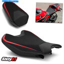 Seats ホンダCBR1000RRシートカバー2017-2021 2022ルイモトフロントリアレッドホワイトステッチ Honda CBR1000RR Seat Covers 2017-2021 2022 Luimoto Front Rear Red White Stitch