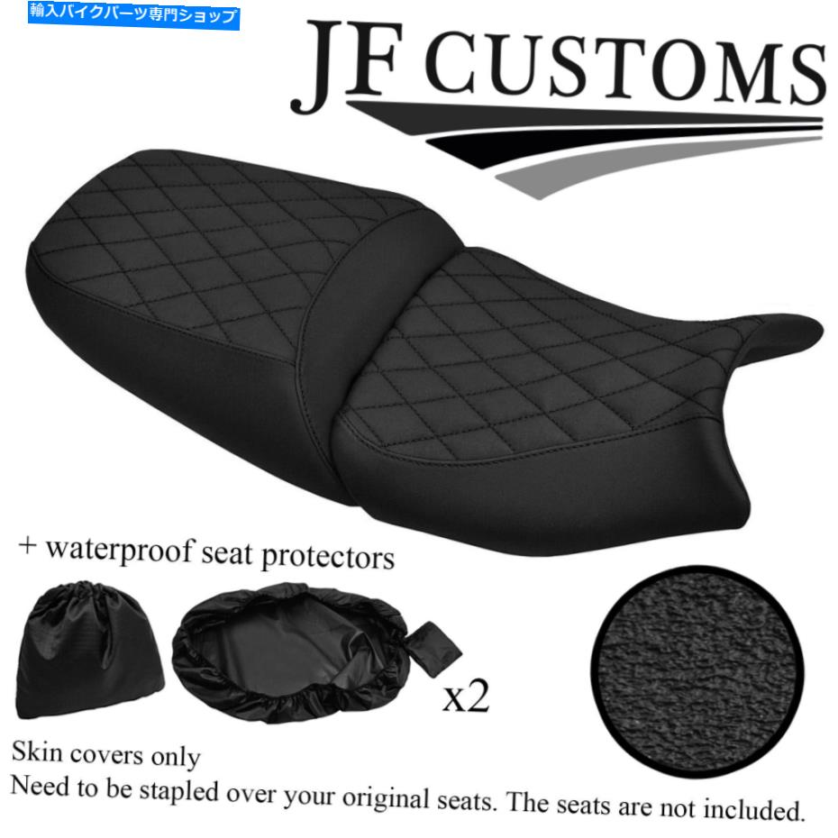 Seats Suzuki GSF 650 1250 07-12シートカバーセット+2x WSPのDSG4ブラックステッチカスタム DSG4 BLACK STITCH CUSTOM FOR SUZUKI GSF 650 1250 07-12 SEAT COVER SET+2X WSP