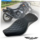 Seats Honda Rebel CMX 250 300 500 CC 2017-2022のブラックレースシートクッション交換 BLACK RACE SEAT...
