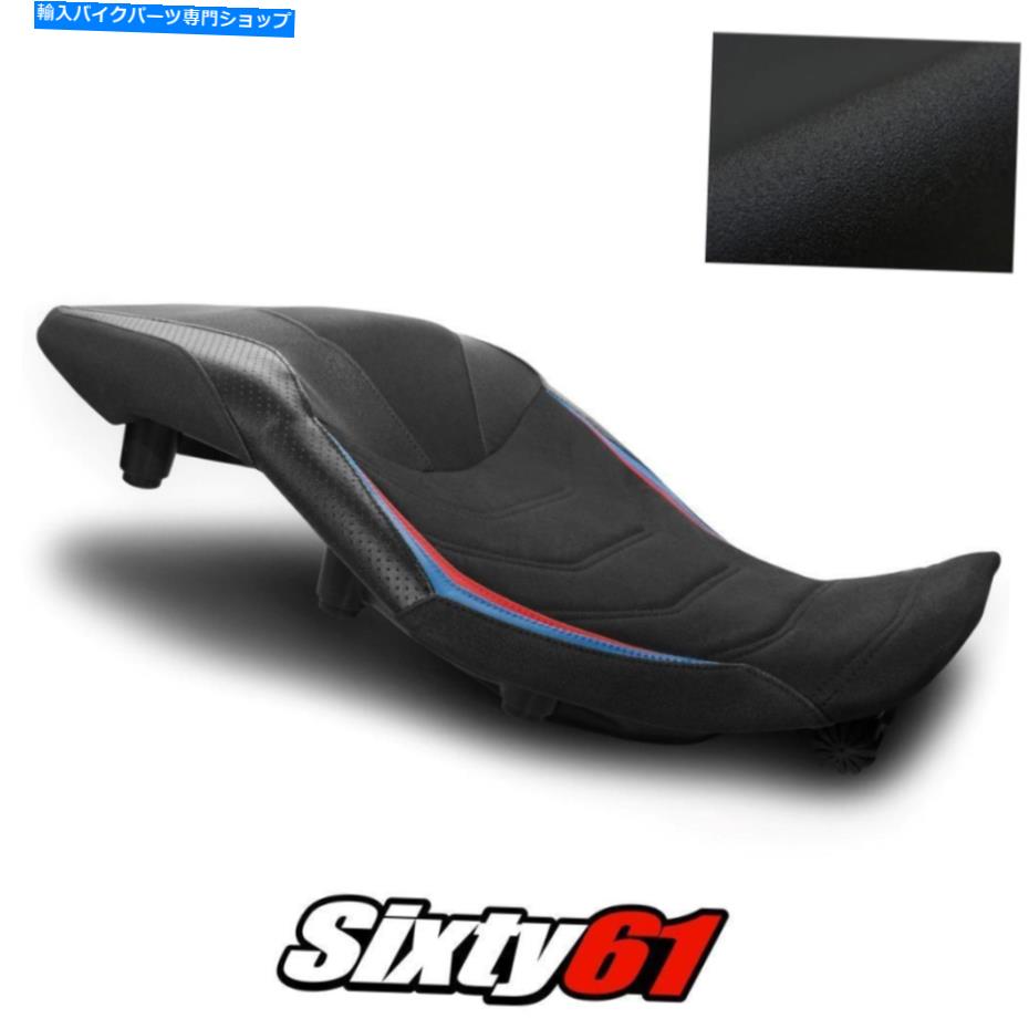 Seats BMW S1000XRシートカバー2020 2021 2022フロントブラックルイモトテックグリップスエード BMW S1000XR Seat Cover 2020 2021 2022 Front Black Luimoto Tec-Grip Suede