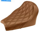 Seats サドルマン反逆者シートブラウンラティスステッチレトロ18-19インディアンスカウトボバー Saddlemen Renegade Seat Brown Lattice Stitch Retro 18-19 Indian Scout Bobber