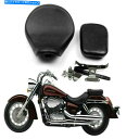 Seats 合成レザーフロントリアクッションシートフィットホンダシャドウエアロVT400 04-13 F13 Synthetic Leather Front Rear Cushion Seat Fits Honda Shadow Aero VT400 04-13 F13