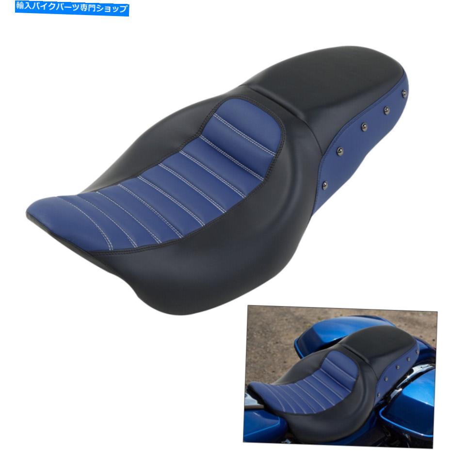 Seats ハーレーツーリングロードキンググライド2009-2023に適した2人のドライバーと助手席 Two-Up Driver & Passenger Seat Fit For Harley Touring Road King Glide 2009-2023
