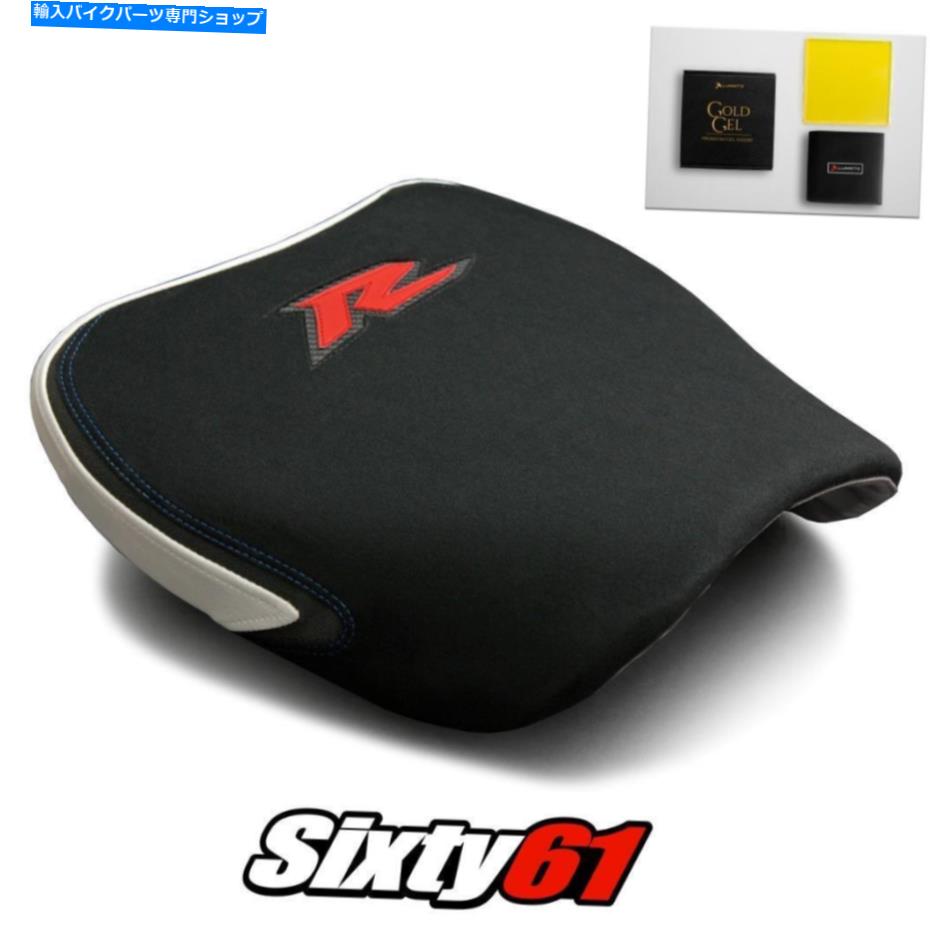 Seats スズキTL1000Rシートカバーとゲル1998-2003ブルーステッチルイモトテックグリップスエード Suzuki TL1000R Seat Cover and Gel 1998-2003 Blue Stitch Luimoto Tec-Grip Suede