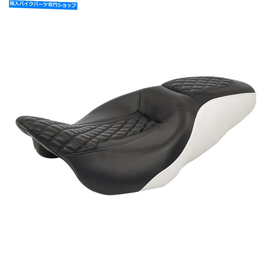 Seats ハーレーCVOストリートグライド2009-2021にぴったりの黒いステッチドライバーの助手席 Black Stitching Driver Passenger Seat Fit For Harley CVO Street Glide 2009-2021