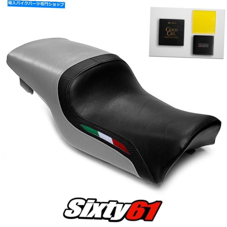 Seats ドゥカティスーパースポーツシートカバーアンドジェル1991-1996 1997 1998シルバールイモトカーボン Ducati Supersport Seat Cover and Gel 1991-1996 1997 1998 Silver Luimoto Carbon