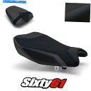 Seats スズキGSXR 1000シートカバー2017-2020 2021ブラックブルールイモトテックグリップスエード Suzuki GSXR 1000 Seat Covers 2017-2020 2021 Black Blue Luimoto Tec-Grip Suede