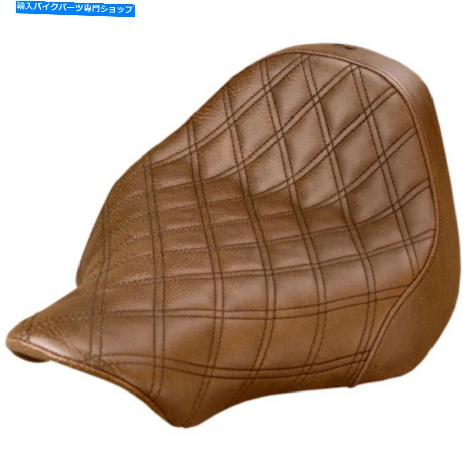 Seats サドルマンブラウンレネゲード格子ステッチソロシートハーレー13-17ソフトアウトブレイクアウト Saddlemen Brown Renegade Lattice Stitch Solo Seat Harley 13-17 Softail Breakout