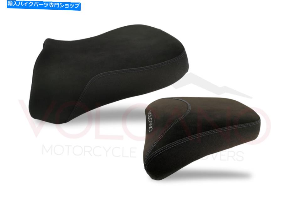 Seats フィットヤマハスーパーテネア1200 2010-2020火山デザインシートカバーブラックY025CE50 Fit Yamaha Super Tenere 1200 2010-2020 Volcano Design Seat Cover Black Y025Ce50
