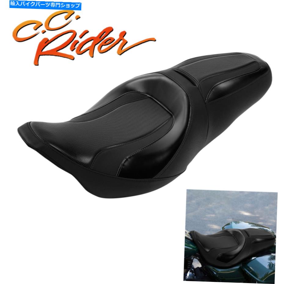 Seats C.C.ライダードライバー助手席ハーレーストリートロードグライド2009-2023に適しています C.C.RIDER Driver Passenger Seat Fit For Harley Street Road Glide 2009-2023