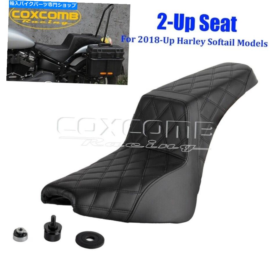 Seats 2018-2022ハーレーソフトアイルヘリテージクラシックシートライダードライバー2アップ For 2018-2022 Harley Softail Heritage Classic Seat Rider Passenger Driver 2 Up